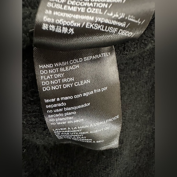 Bebe | Black Sweater with Embellished Jeweled Beaded Collar Neckline Size Medium - Picture 13 of 16